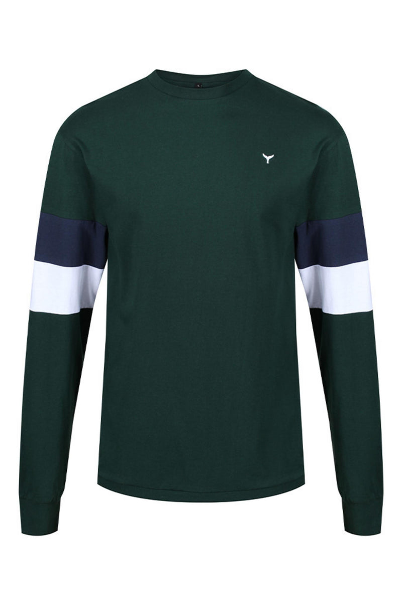 Thornham Unisex Long Sleeved T-Shirt - Green - Whale Of A Time Clothing