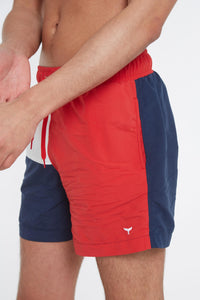 Bordeaux Swim Shorts - Red - Whale Of A Time Clothing