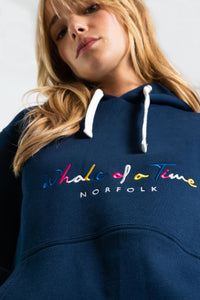 Basics Unisex Hoodie - Navy - Whale Of A Time Clothing