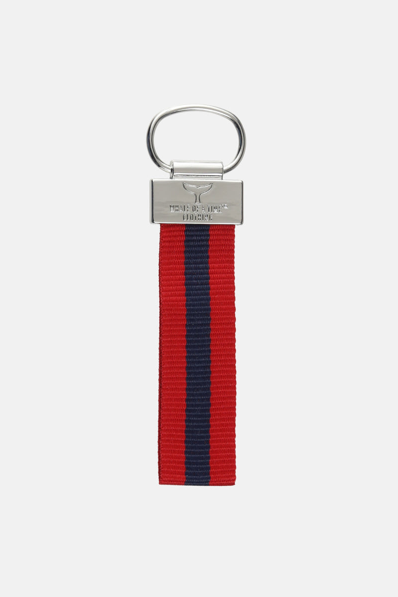 St. Ives Key Ring - Red/Navy - Whale Of A Time Clothing