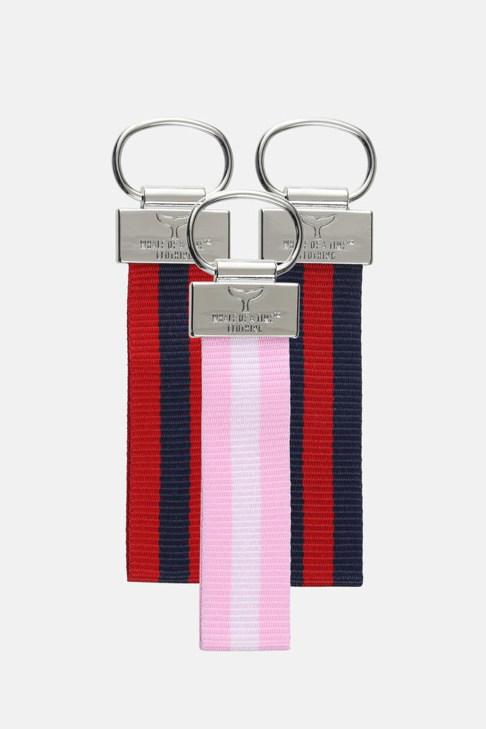 St. Ives Key Ring - Red/Navy - Whale Of A Time Clothing