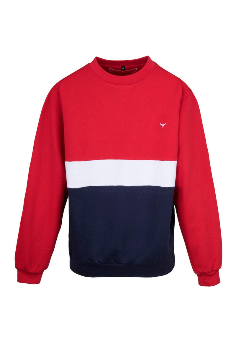 Atlantic Unisex Sweatshirt - Red - Whale Of A Time Clothing