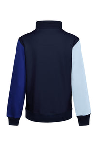 Arnoux Unisex Quarter Zip Sweatshirt - Blue - Whale Of A Time Clothing