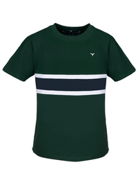 Men's Morston T-Shirt Green/White/Navy - Whale Of A Time Clothing