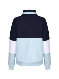 Cambridge Quarter Zip Sweatshirt - Blue - Whale Of A Time Clothing
