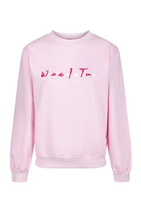 Basics Unisex Sweatshirt - Pink - Whale Of A Time Clothing
