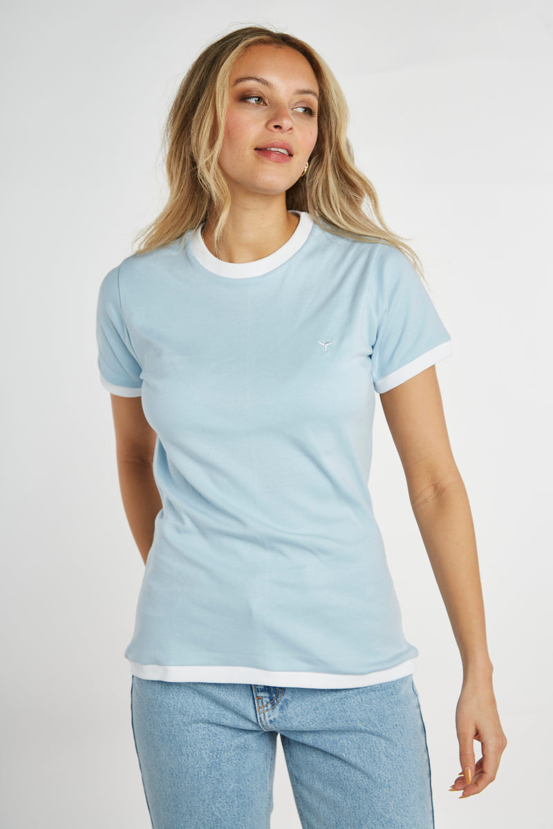 Brancaster T-Shirt - Blue - Whale Of A Time Clothing
