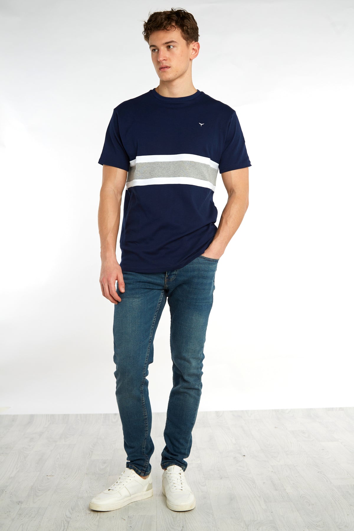 Men's Morston T-Shirt - Navy - Whale Of A Time Clothing