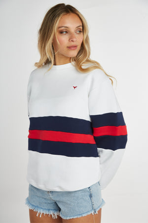 Sowerby Sweatshirt White Whale Of A Time Clothing